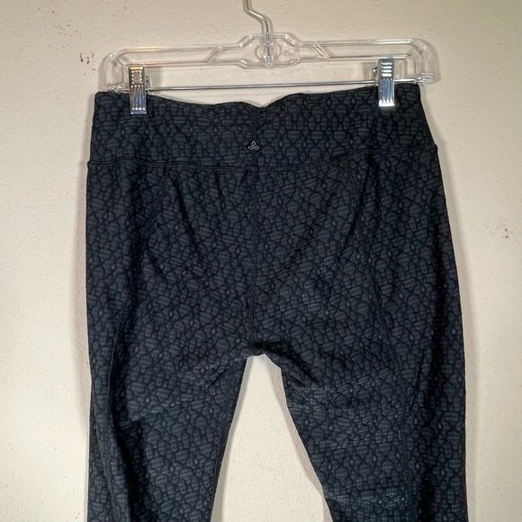Prana Leggings Quilted Gray Womens Medium Athletic Gym Stretch - Picture 7 of 8
